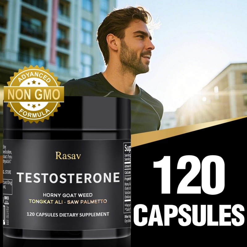 Testosterone Booster Supplement for Men 120 Capsules