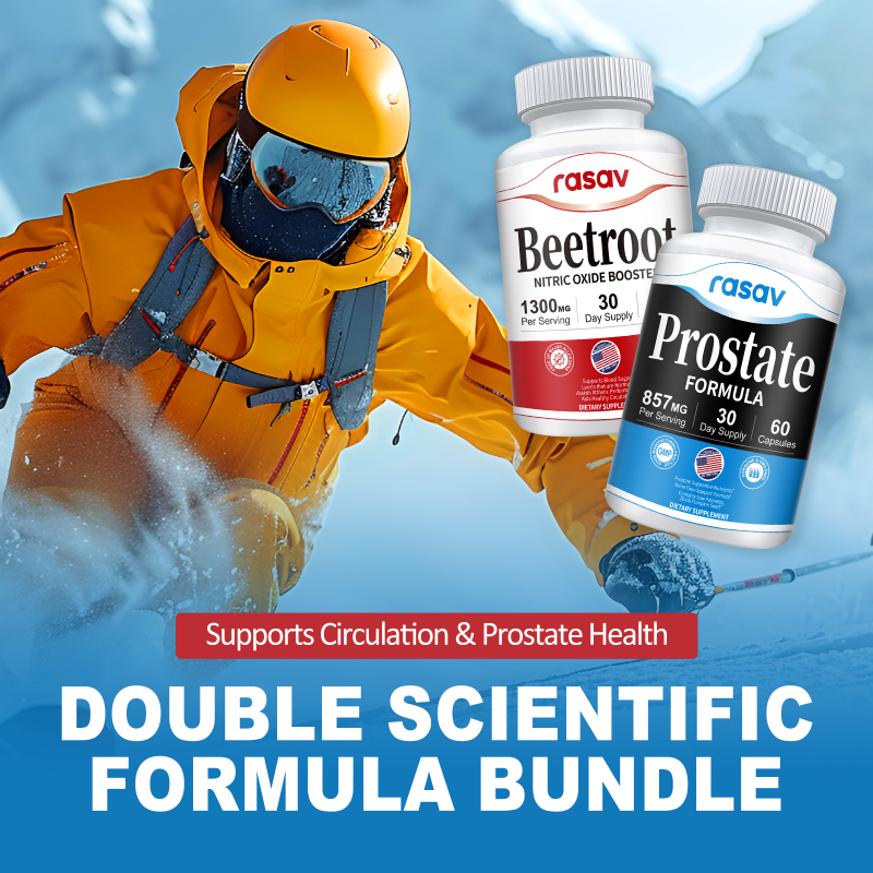 Prostate Supplement & Nitric Oxide Booster Bundle for Men, Include Saw Palmetto, Pygeum Powder and Beetroot, Supports Prostate and Urinary Health, Blood Flow - 60 Capsules & 60 Capsules