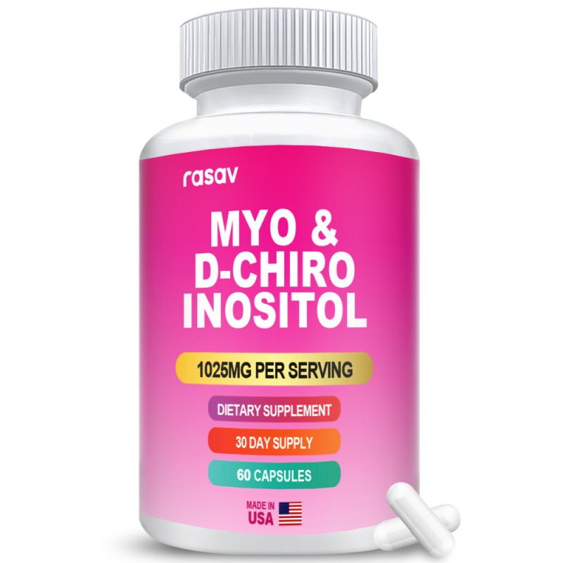 Myo-Inositol & D-Chiro Inositol Supplement for Women | Fertility Supplements for Hormonal Balance & Ovarian Health Support 