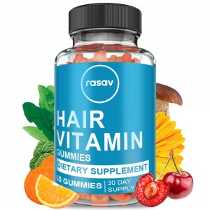  Hair Skin and Nails Gummies - Supports Healthy Hair - Vegan biotin Vitamins for Women & Men Supports Faster Hair Growth, Stronger Nails, Healthy Skin, Extra Strength