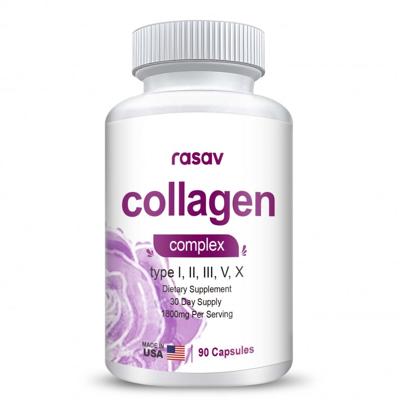 Collagen Pills 1800 mg - Multi Collagen Supplements (Types I, II, III, V & X) Grass Fed Non GMO Collagen Peptides Pills for Hair, Skin and Joints - Hydrolyzed Collagen Protein Powder