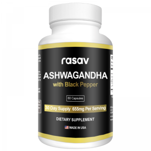 Organic Ashwagandha Extra Strength Stress & Mood Support with Black Pepper