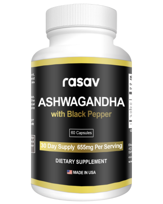 Organic Ashwagandha Extra Strength Stress & Mood Support with Black Pepper