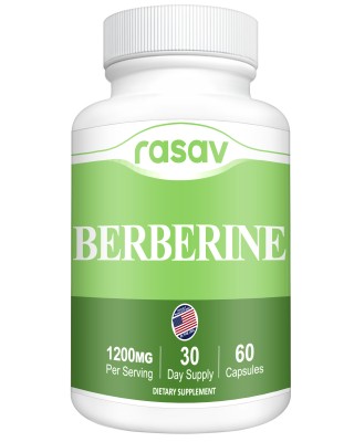 Natural Berberine Supplement Capsules - 1200mg Berberine HCL for Healthy Metabolic Support - Premium Natural Complex for Women & Men- 60 Pills