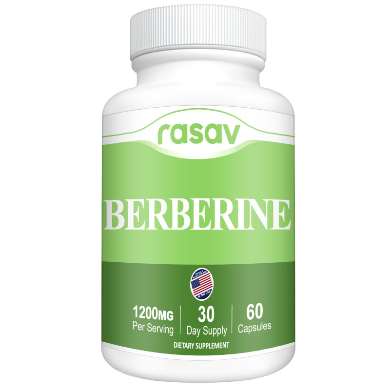 Natural Berberine Supplement Capsules - 1200mg Berberine HCL for Healthy Metabolic Support - Premium Natural Complex for Women & Men- 60 Pills