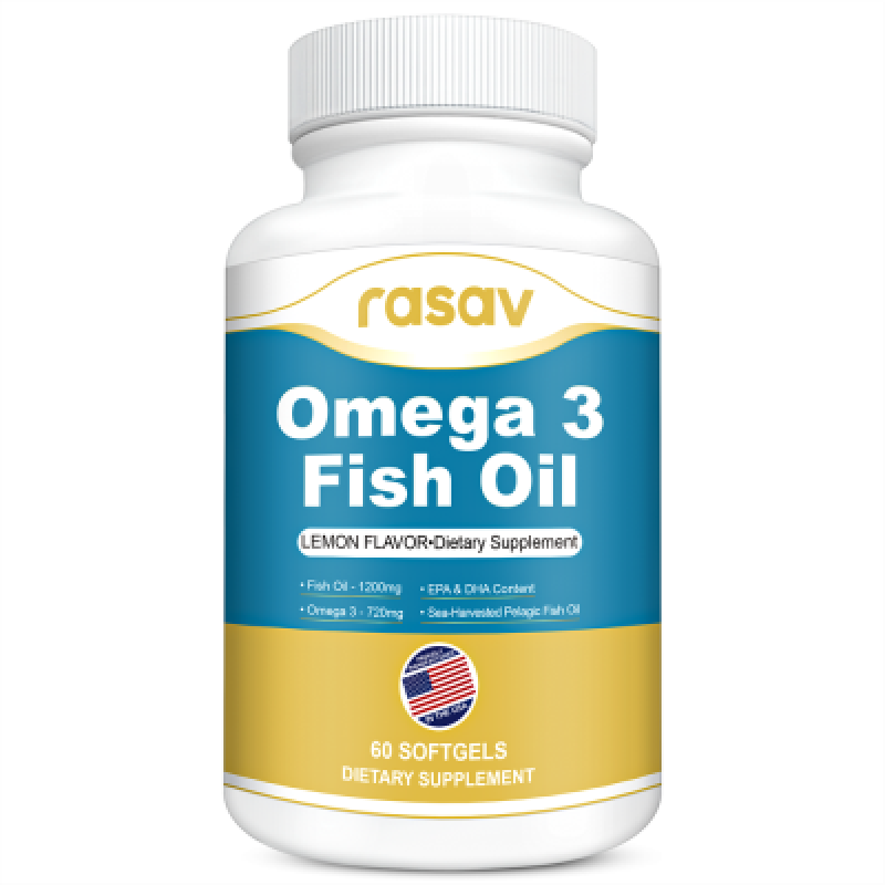 Triple Strength Omega 3 Fish Oil 1200 mg | EPA & DHA | Wild Caught, Sustainably Sourced Omega-3 Fatty Acids | Premium Burpless Fish Oil Supplements 