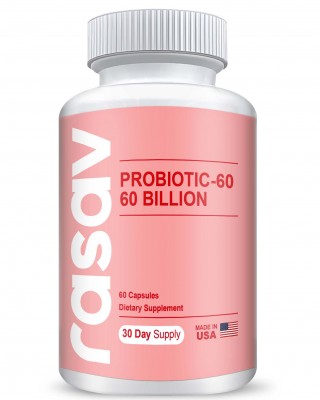 Probiotic 60 Billion CFU - Advanced Probiotics for Gut Health & Digestive Support with Maktrek® Bi-Pass Technology, Immune Boost, Dairy & Gluten-Free, Non-GMO - 60 Capsules