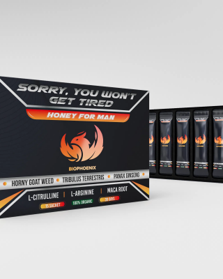 BIOPHOENIX TESTOSTERONE HONEY | Testosterone Booster | Testosterone Supplement for Men | Maca Root, Ginseng, Horny Goat Weed, Tribulus Terrestris for Men | L Citrulline, L Arginine 15 Sachets 30 Days