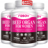 Rasav Beef Organs for Women (3 Bottles) - Grass-Fed Hormone Balance & Ferritin Support