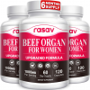 Rasav Beef Organ Supplement Women Premium- 3 Bottles Supply 